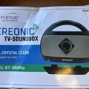 Sereonic Black and Gray TV Soundbox Portable Speaker